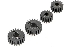 RHINOESC Rhino Capra Metal Complete Front Rear Portal Axle Set for 1/10 RC Crawler Car Axial SCX10 I SCX10 II Redcat GEN8 RGT EX86100 (15T-20T)