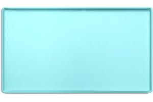 CatGuru Cat Food Mat, Small & Large Pet Food Mat, 100% Waterproof Cat Mat for Food and Water, Silicone Mat for Cat Bowls, Non-Slip Mat for Cat Food and Water Bowl or Cat Water Fountain (Small, Aruba)