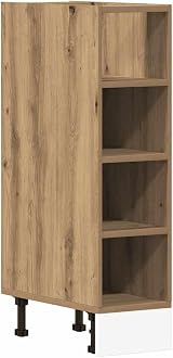 vidaXL Riga Artisan Oak Bottom Cabinet 20x44.5x81.5 cm Engineered Wood