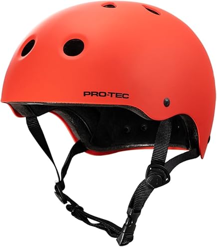 スケートボード PRO-TEC SKATE HELMET CLASSIC CERTIFIED Pro-Tec Matte Black Classic Skate Helmet - Metrikx Scooters