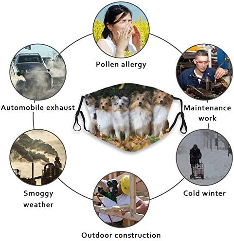 Washable face masks with mud cowl design.