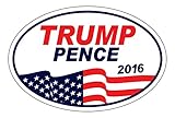 Oval Magnet - Donald Trump and Mike Pence For President Vice President 2016 Campaign - 6
