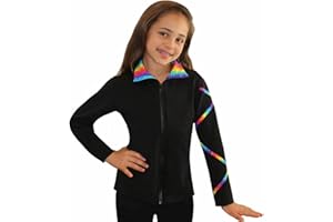 Ice Fire Figure Skating Criss Cross Jacket - Spectrum Gold