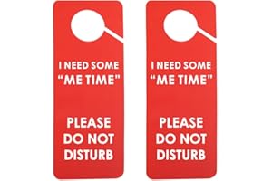 HOLLP 2PCS Do Not Disturb Do Not Disturb Sign Hotel Room Decor Door Sign Work Door Hanger Office (I NEED SOME)