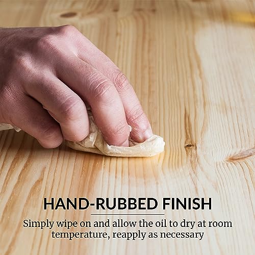 HOPE'S 100% Pure Tung Oil, Food Safe, Premium Waterproof Natural Wood