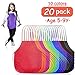 B.SHINE Kids Artist Apron – 20 Pack 3 Sizes, for Age 3 to 5, 5 to 9, 9 to 14, Children’s Apron for Painting, Cooking, Baking, Craft Project, Party and School Activity (Assorted, 5-9Y)