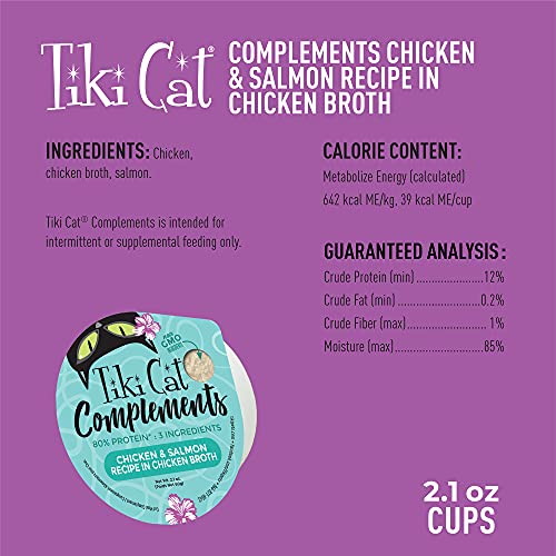 Tiki Cat Wet Food Complements Hydrating Grain Free Meal Toppers