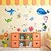Wall Sticker,Woaill Colorful Fish Shark Ocean Wallpaper Vinyl Decal Mural Kid's Room Decor