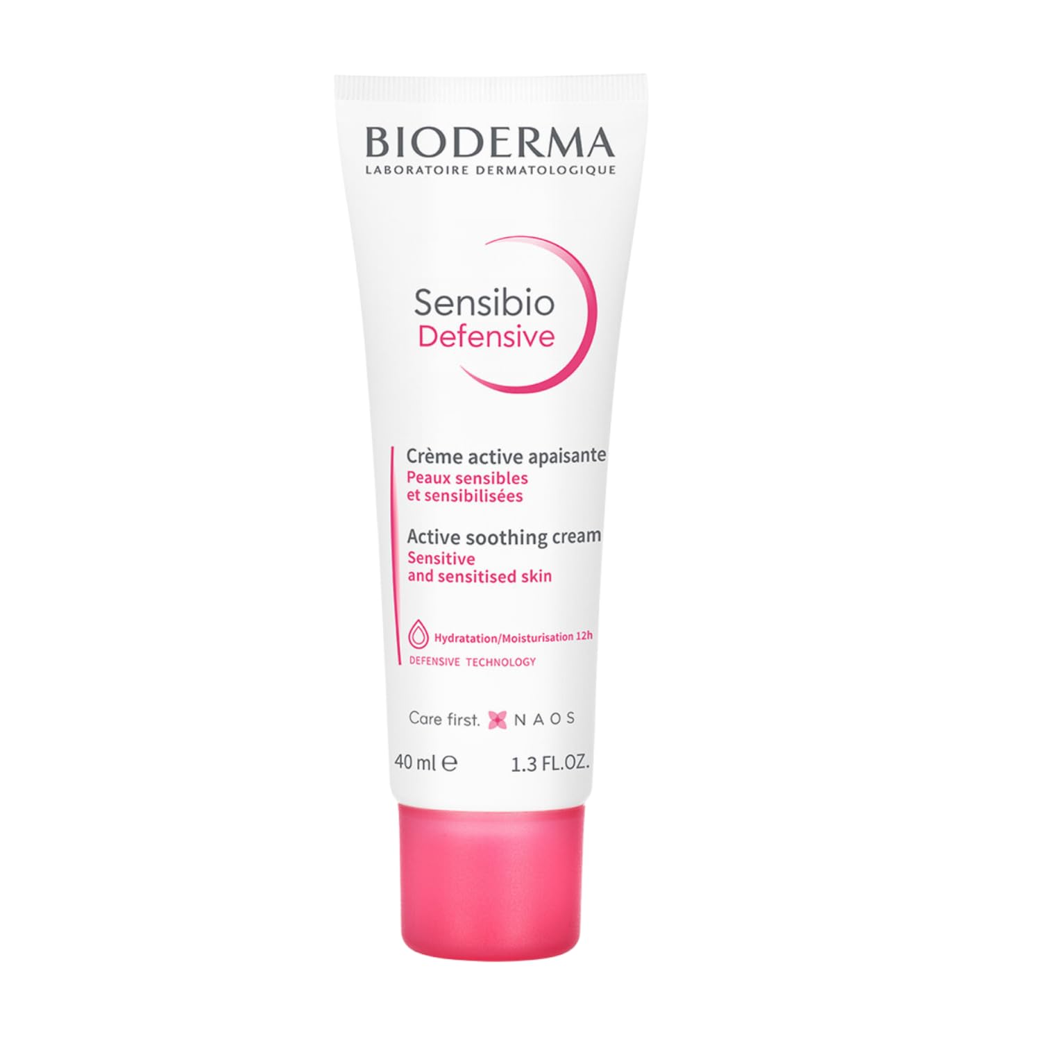 Bioderma Sensibio Defensive - Soothing & Protective Light Face Cream for Sensitive & Dry Skin, Moisturiser Enriched with Vitamin E & Glycerin, 40ml