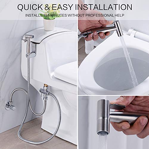 Handheld Bidet Sprayer for Toilet Cloth Diaper Sprayer Portable Pet Shower Toilet Water Sprayer Seat Bidet Attachment… - Image 3