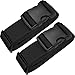 TRANVERS Luggage Straps For Suitcases Baggage Belt Heavy Duty Adjustable 2-Pack Black