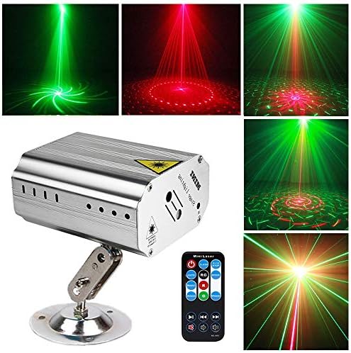 Party Lights Dj Disco Lights GEELIGHT Sound Activated Stage Effect Projector Strobe Lights with Remote Mini Karaoke for Birthday Parties Wedding KTV Bar Dancing Christmas Halloween Decorations Light