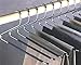 Chrome Plated Metal Non-Slip Open Ended Hangers with Sure-Grip Coating for Pants, Jeans, Slacks, Towels, Scarfs, Clothing for Closet Space Saving, Bedroom Hooks (12 Pack)