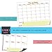 Magnetic Fridge Calendar - Dry Erase Board Calendar - Magnet Whiteboard Calendar For Refrigerator - 1 Small Weekly & 1 Large Monthly White Board Planner