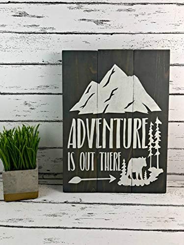 Enid18Bru Adventure Is Out There Sign Adventure Awaits Adventure Sign Woodland Nursery Boho Nursery Scandinavian Decor