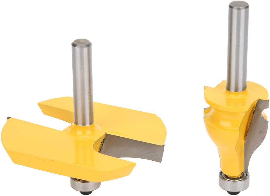 2Pcs Router Bit,8mm Shank Handrail and Table Edge Router Bit Set Woodworking Milling Cutter with Bearing, milling cutter - Image 5