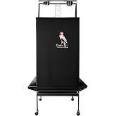 Colorday Good Night Bird Cage Cover for Large Bird Cage with Play Top (Patented), Black 68"