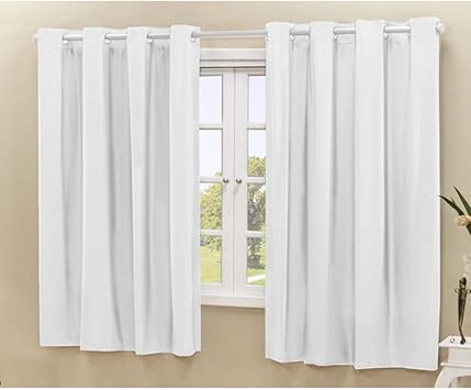 Cortina Blackout PVC corta 100% a luz 2,80 m x 1,60 m Branco 