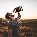 RINBOTTLE Large Water Bottle,Big Capacity Sports Water Bottle for Bodybuilding GMY Fitness ,Plastic Water Jugs, Sports water Container with handle,2500ML 85oz Drinking Bottles