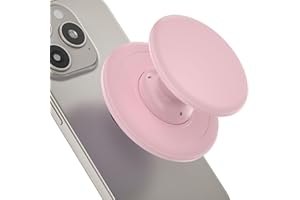 Grippopso for Magsafe Ring Grip, Magnetic Phone Grip Holder, Magnetic Collapsible Expandible Mobile Phone Grip Stand Holder for iPhone 17 16 15 14 13 12 Series, Pink