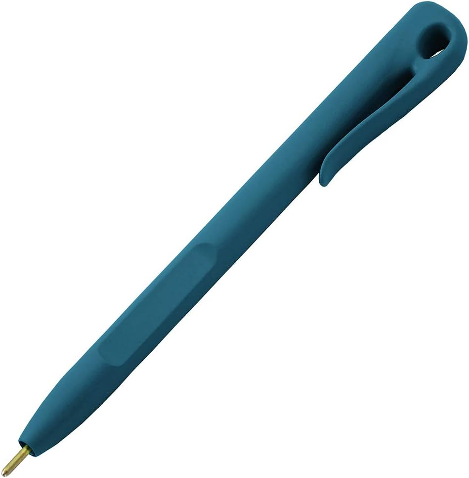 Metal and X-Ray Detectable Elephant Stick Pen Blue Housing Blue Ink with Pocket Clip Pack of 50