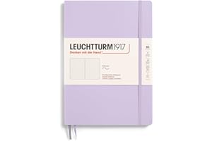 LEUCHTTURM1917 - Notebook Softcover Composition B5-123 Numbered Pages for Writing and Journaling (Dotted, Lilac)