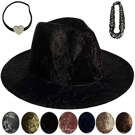 velvet fedora hat