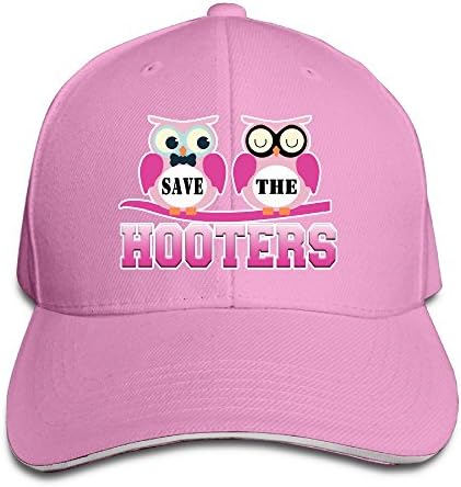 Save The Hooters Breast Cancer Awareness Cotton Twill Low Profile Sandwich Cap