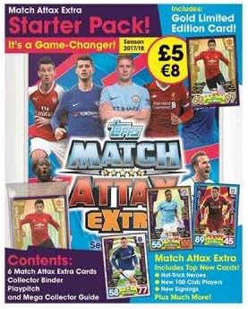EPL Match Attax Extra 2017/18 Trading Card Game Starter Pack