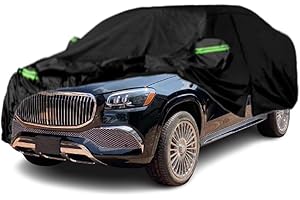LTDNB Waterproof Car Covers Compatible with 2006-2023 Mercedes Benz GL/GLS Class 450, 450d, All Weather Custom-fit Car Cover with Zipper Door for Rain Snowproof UV Windproof Protection