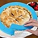 Neepanda Pie Crust Shield Adjustable Pie Crust Protector BPA-free FDA Food Safe Silicone Pie Shield Protector, Fits Any Size Pie 8 to 11.5-inch Including Rimmed Dishes(2 Pack, Blue)