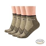 YingDi Copper Socks Moisture Wicking Anti-microbial Ankle Sport Socks Size L Black Pack of 2 pairs