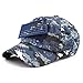 The Hat Depot Low Profile Tactical Operator with USA Flag Patch Buckle Cotton Cap (Blue Digi Camo)