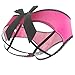 CinGr8 Sexy Crotchless Cage Open Back Panty with Big Satin Bow (One Size, Rose)