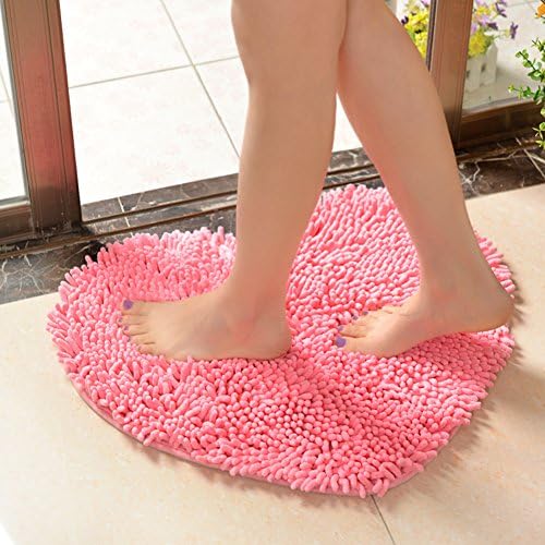 Thick chenille mat/Mat/Pad/Water bathroom mat/Cute heart-shaped mats/Living room entrance mats-B 100x120cm(39x47inch)