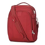 Pacsafe Metrosafe LS250 Anti-Theft Shoulder Bag, Vintage Red