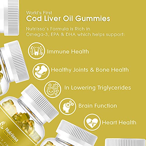 Nutriissa Organic Cod Liver Oil Gummy World's First WildCaught