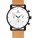 STARKING Top Brand Luxury Mens Chronograph Wrist Watch TM0913 Leather Watch Men Casual Style Fashion Minimal Waterproof Watches Scratch Proof Male