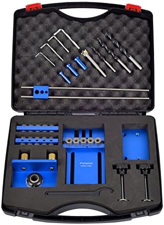 SHUOGOU High Precision Doweling Jig Kit With 5 Metric Dowel Holes(6mm,8mm,10mm) for Woodworking