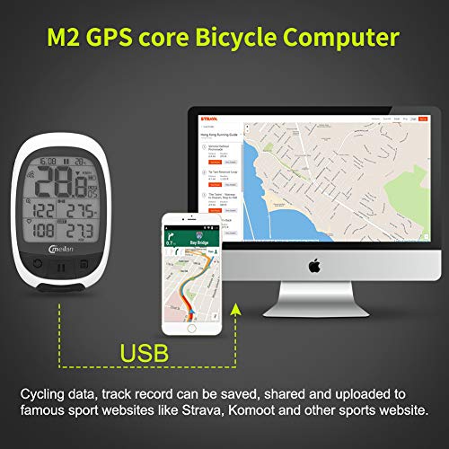 Meilan M2 Bluetooth Wireless Bike Computer IPX5 Waterproof Bicycle Computer Odometer Accurate Speed Tracking Motion Speedometer for Sports ANT+ Communication Protocol for Wireless Data Transmission - Thumbnail 6