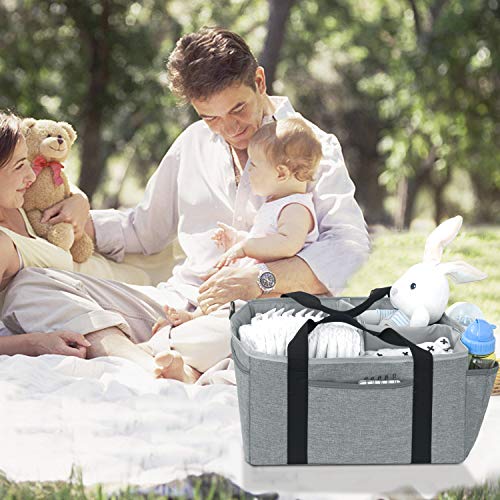 UBBCARE Baby Diaper Caddy Organizer Large Holder Bag