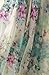 MedeShe Women's Chiffon Floral Holiday Beach Bridesmaid Maxi Dress Sundress (US Size 6-14; Length-135cm, Watery Green Floral)