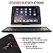 iPad Pro 12.9 Keyboard + Leather Case, Alpatronix KX140 Bluetooth iPad Keyboard Folio Smart Case with Removable Wireless Keyboard, Built-in Stand for iPad Pro 12.9-inch (Late 2015 - iOS 10+) - Black
