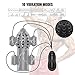 Glans Training Tool Penis Vibrator Glans Stimulator with 5 Bullet Vibrators 12 Vibration Modes Penis Head Massager Male Masturbation