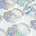 Happy Birthday Rainbow Film Foil Tiaras Party Wearable Favors Headwear, Silver/Rainbow, 12 Count