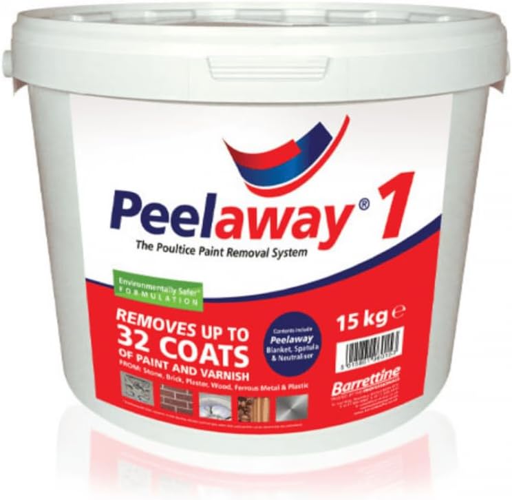 Barrettine PeelAway 1 Paint Remover 15kg Poultice Stripper Wood Metal Brick
