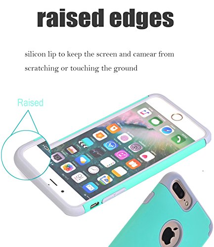 iPhone 7 Plus Case,iPhone 8 Plus Case,CaseHQ Extreme Heavy Duty Protective soft rubber TPU PC Bumper Case Anti-Scratch Shockproof Rugged Protection Cover for apple iPhone 7/8 Plus phone Black