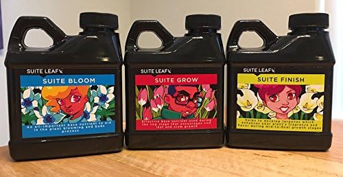 Complete Liquid Plant Fertilizer Base Nutrient Starter Kit For Indoor Hydroponic Gardening, three 250ml bottles