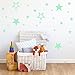 Marsway Creative Stars Night Glow Sticker Night Luminous Glow in The Dark Kids Room Wall Decal Stickers