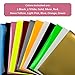 Iron on Vinyl Heat Transfer Vinyl Set | Assorted Colors HTV Bundle with Black White and Gold | for Cricut, Silhouette Cameo, All Cutters & T Shirt Heat Press | 10 x 12 Inch Sheets | Very Easy to Weed